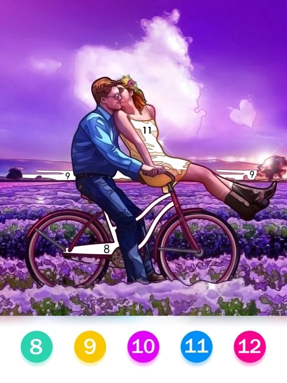 Изображение игры: Paint by number: Relax