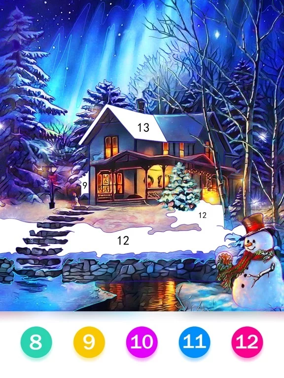 Изображение игры: Paint by number: Relax