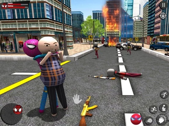 Изображение игры: Spider Stickman Warriors Hero