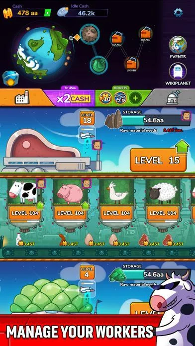 Изображение игры: Endless Colonies: Idle Tycoon