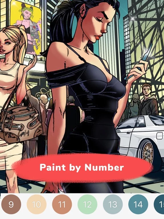 Изображение игры: iPaint - Color By Number Game