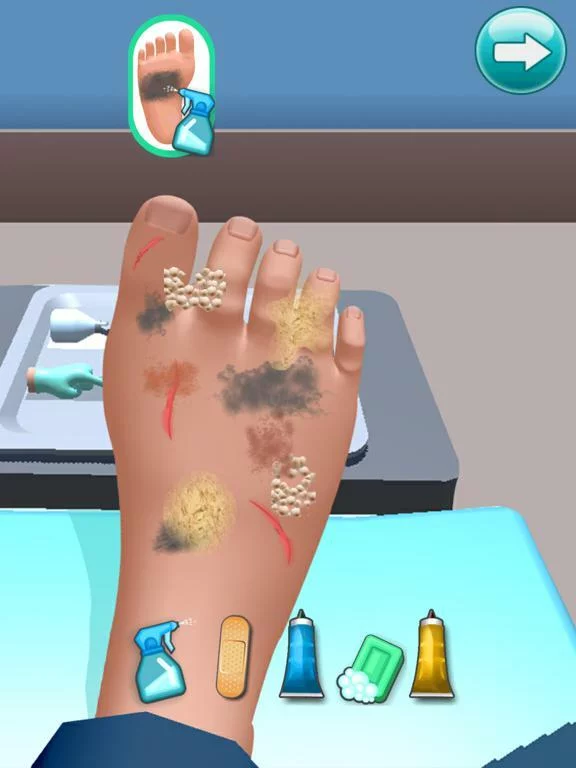 Изображение игры: Foot Care - ASMR Clinic 3D