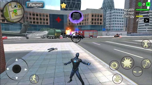 Изображение игры: Black Hole Hero: Vice Vegas Rope Mafia