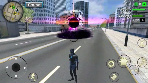 Изображение игры: Black Hole Hero: Vice Vegas Rope Mafia