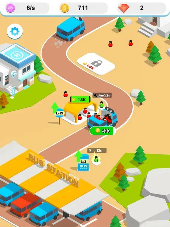 Изображение игры: Idle Bus 3D !