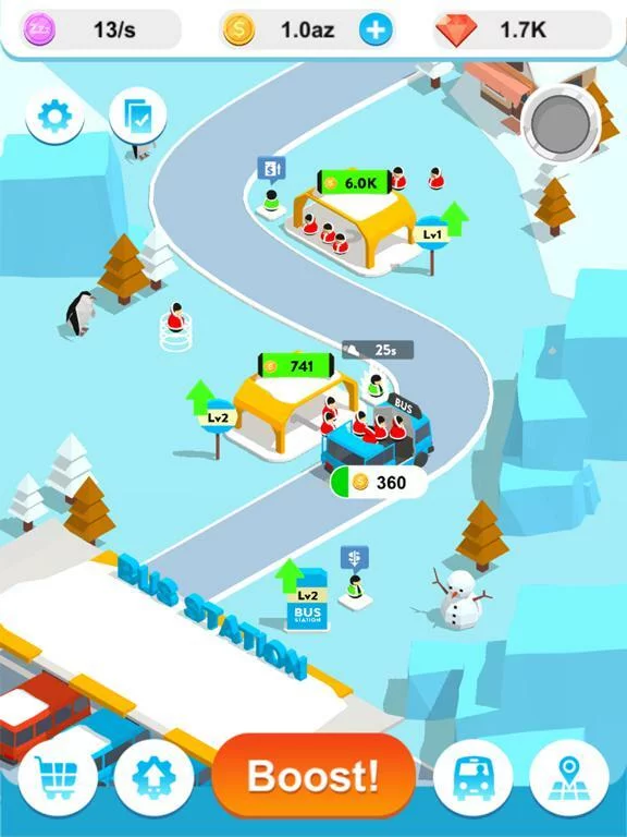 Изображение игры: Idle Bus 3D !