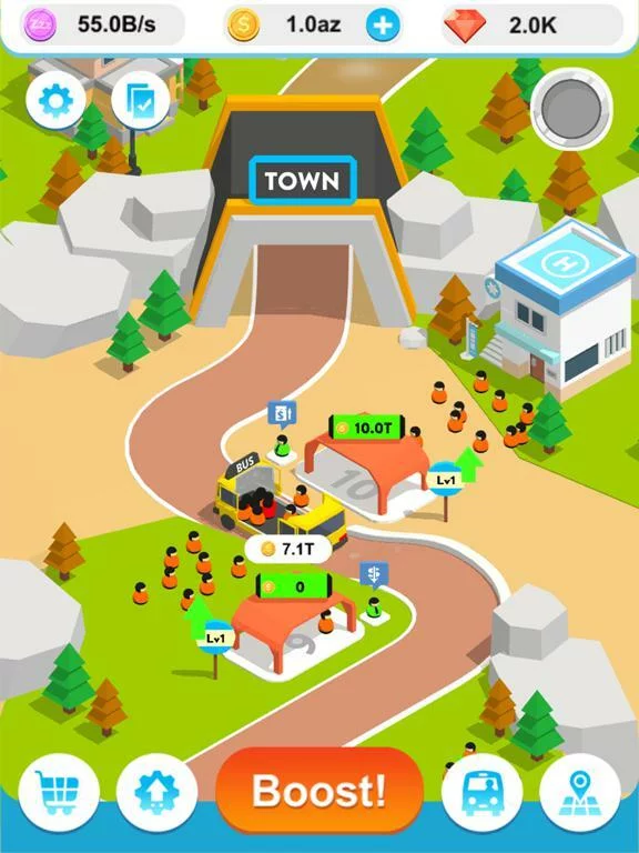 Изображение игры: Idle Bus 3D !
