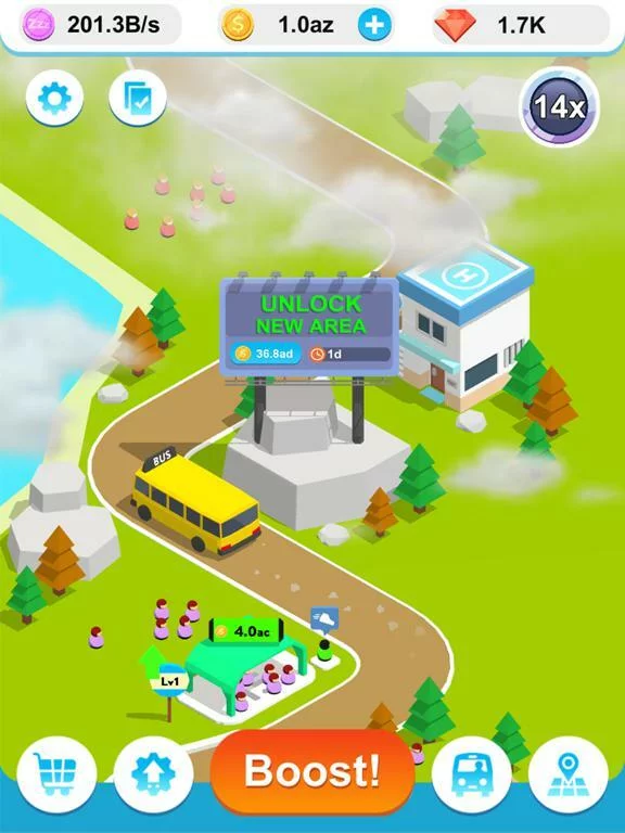 Изображение игры: Idle Bus 3D !