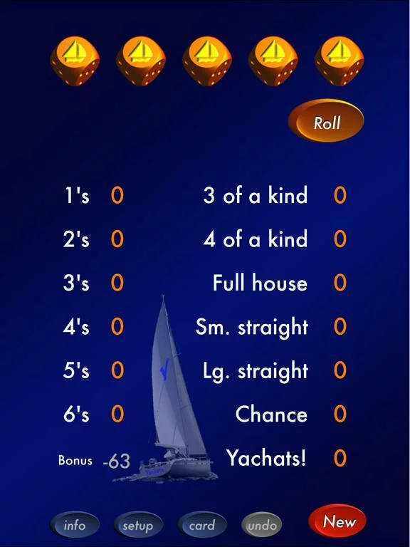 Изображение игры: Yachats ( a 5 dice game)
