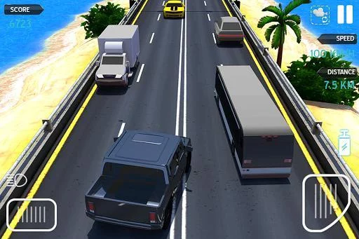 Изображение игры: Highway Car Racing Game