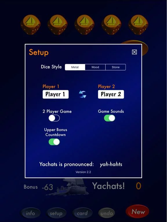 Изображение игры: Yachats ( a 5 dice game)