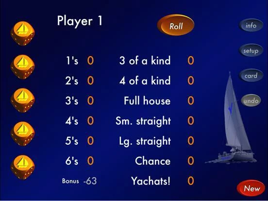 Изображение игры: Yachats ( a 5 dice game)