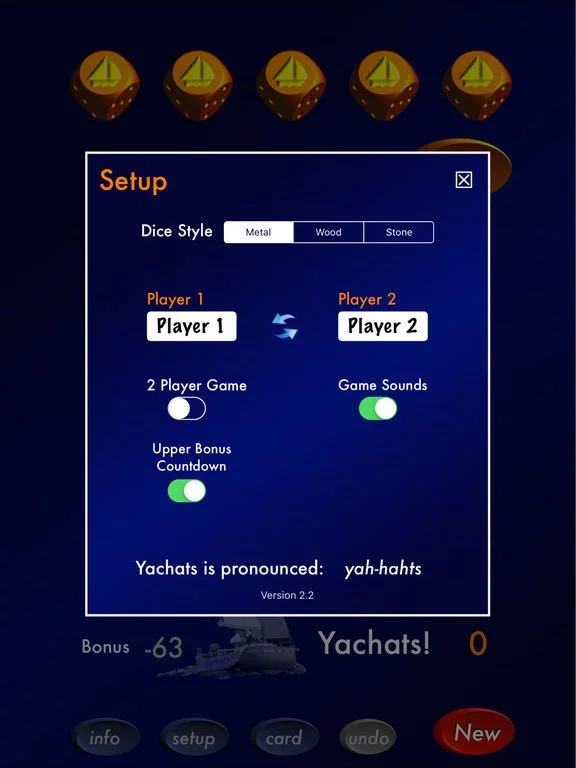 Изображение игры: Yachats ( a 5 dice game)