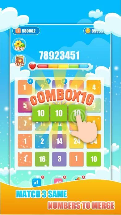 Изображение игры: Merge Number Plus