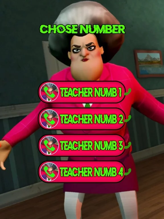 Изображение игры: Call Scary Teacher Neighbor