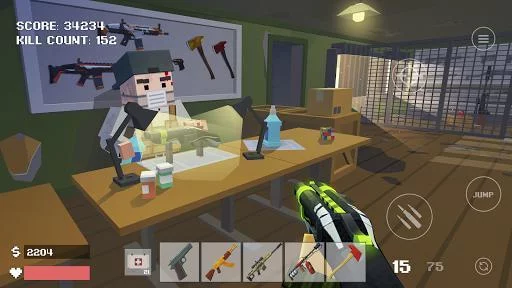 Изображение игры: Pixel Combat: Zombies Strike