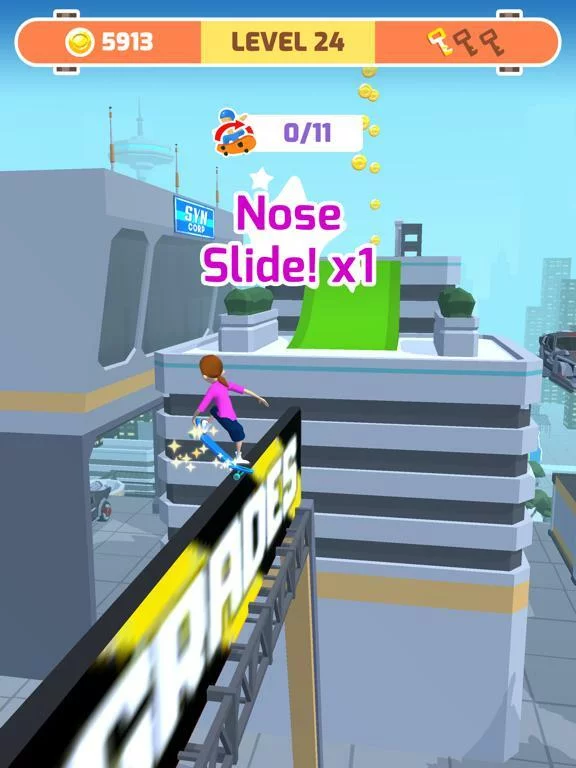 Изображение игры: Skater Race