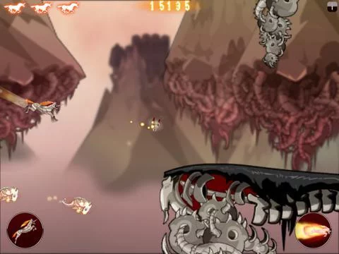Изображение игры: Robot Unicorn Attack Heavy Metal Edition