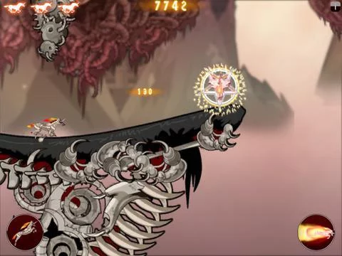 Изображение игры: Robot Unicorn Attack Heavy Metal Edition