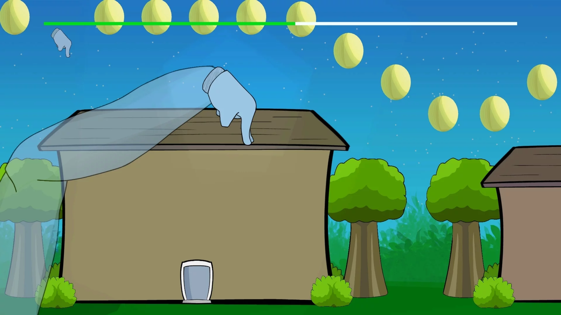 Изображение игры: Finger on the Roof! Go! Rooftop Runner!