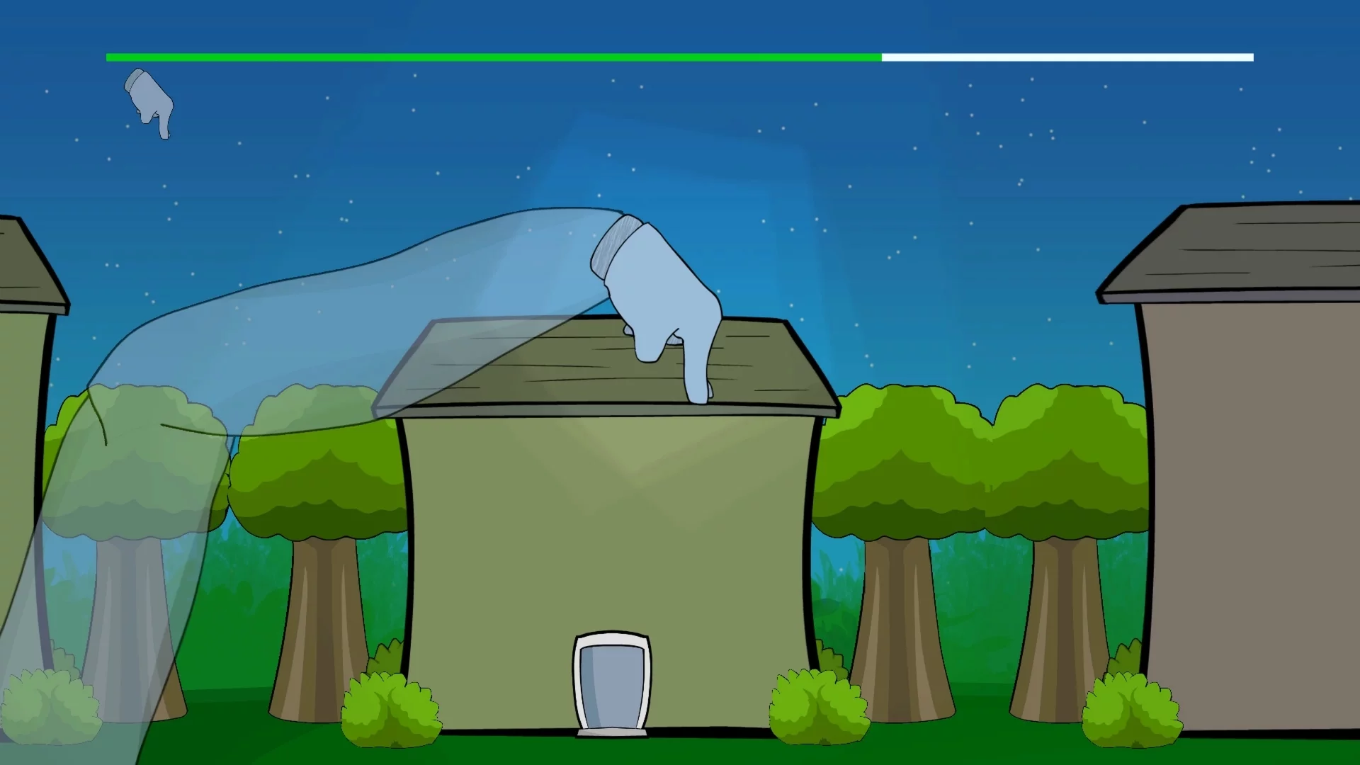 Изображение игры: Finger on the Roof! Go! Rooftop Runner!