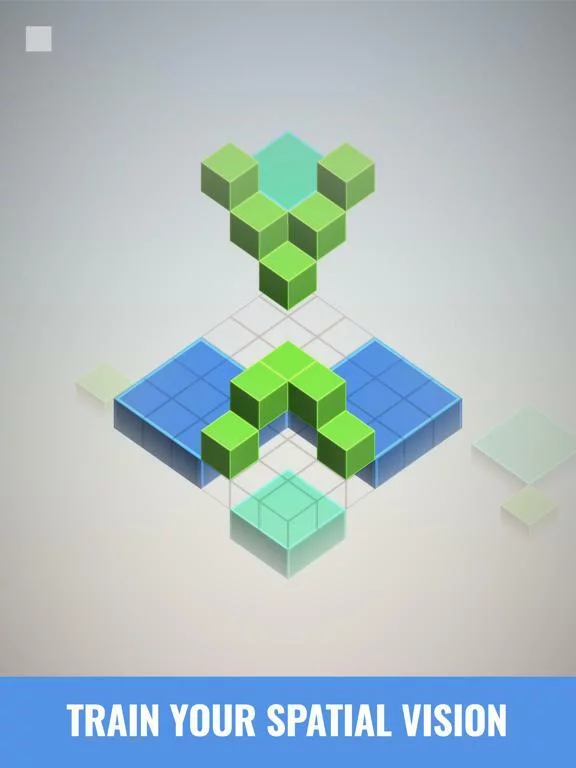Изображение игры: Isometric Squares - puzzle ²