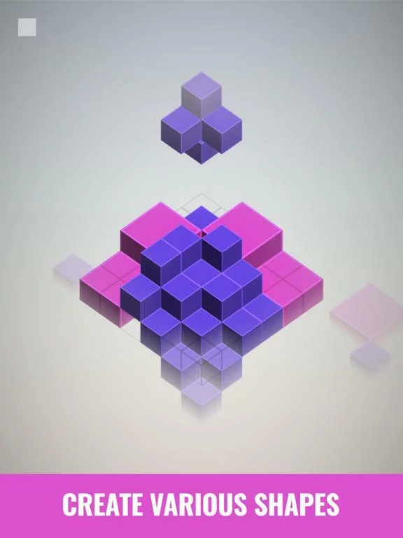 Изображение игры: Isometric Squares - puzzle ²