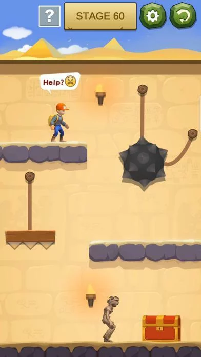 Изображение игры: Temple Escape - Rope Puzzle