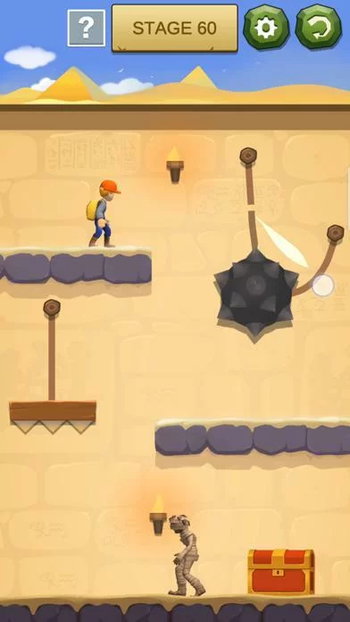 Изображение игры: Temple Escape - Rope Puzzle