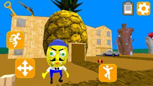 Изображение игры: Sponge Neighbor Escape 3D