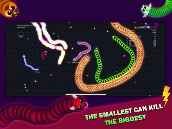 Изображение игры: Worm.io - The Slither Battle