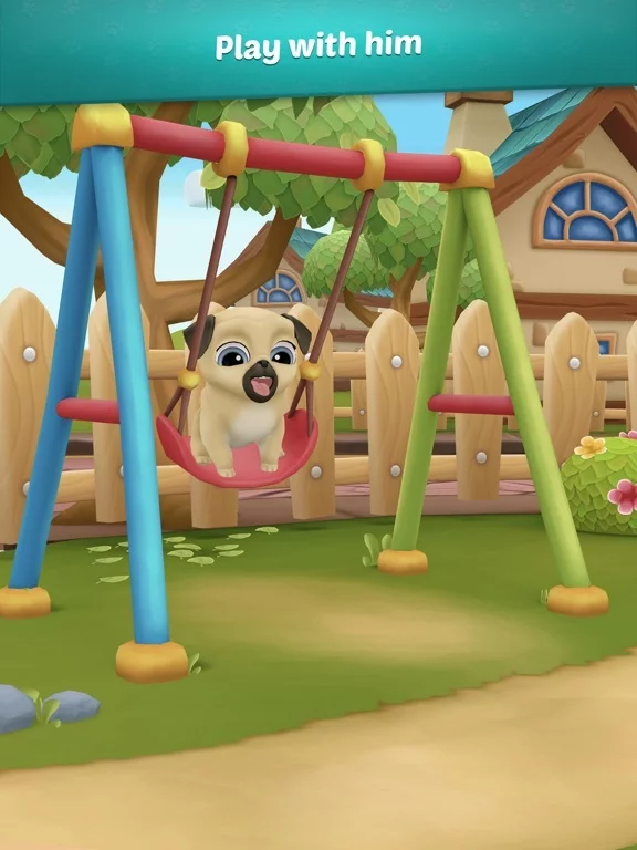 Изображение игры: My Virtual Pet Dog: Pug Louie