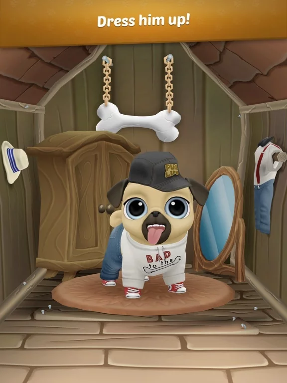 Изображение игры: My Virtual Pet Dog: Pug Louie