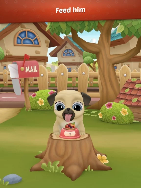 Изображение игры: My Virtual Pet Dog: Pug Louie