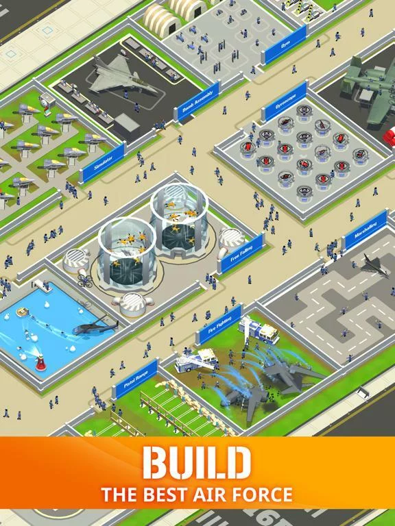 Изображение игры: Idle Air Force Base