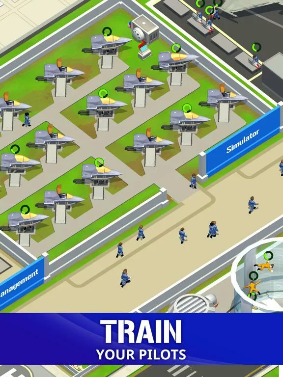 Изображение игры: Idle Air Force Base