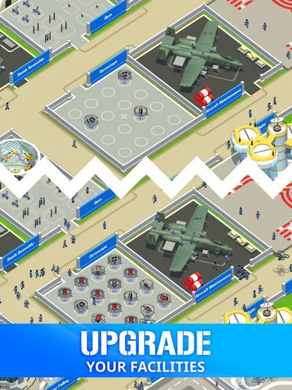 Изображение игры: Idle Air Force Base