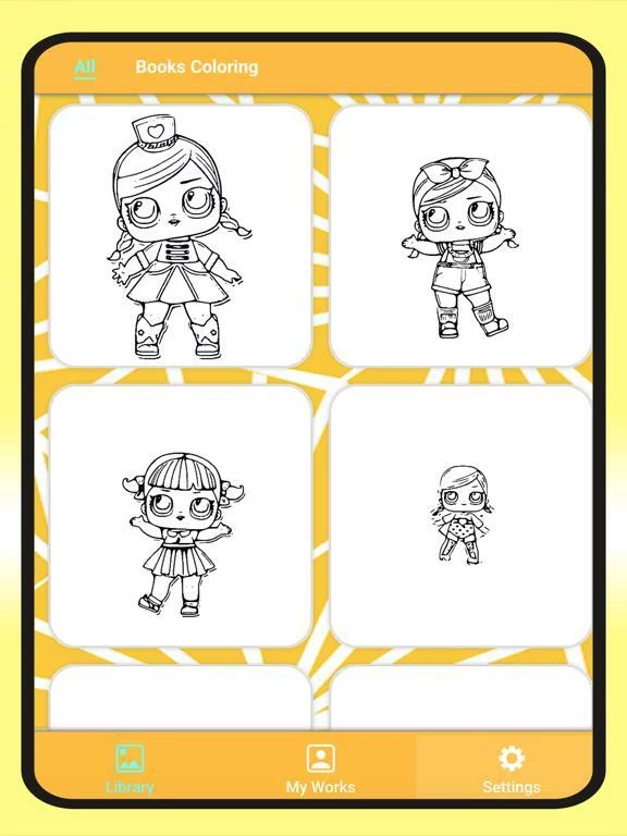 Изображение игры: draw lol dolls Coloring Book !