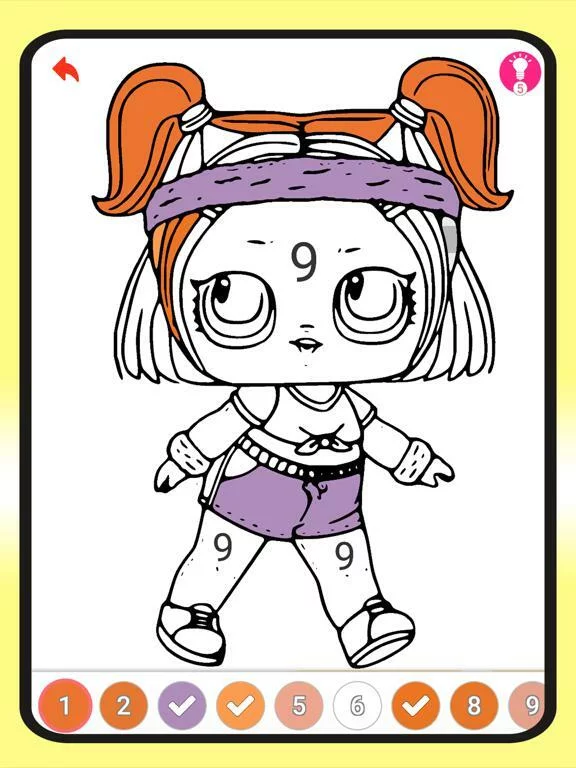 Изображение игры: draw lol dolls Coloring Book !