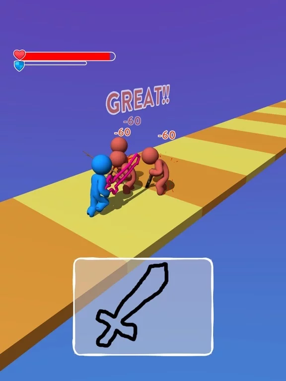 Изображение игры: Draw Fighter - A Hero's Tale