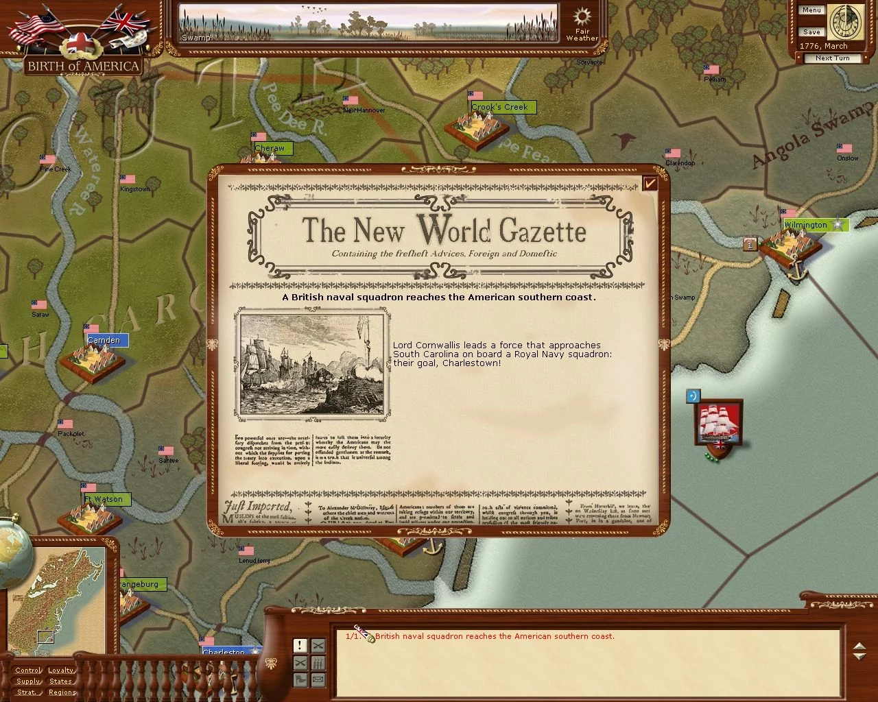Изображение игры: Birth of America