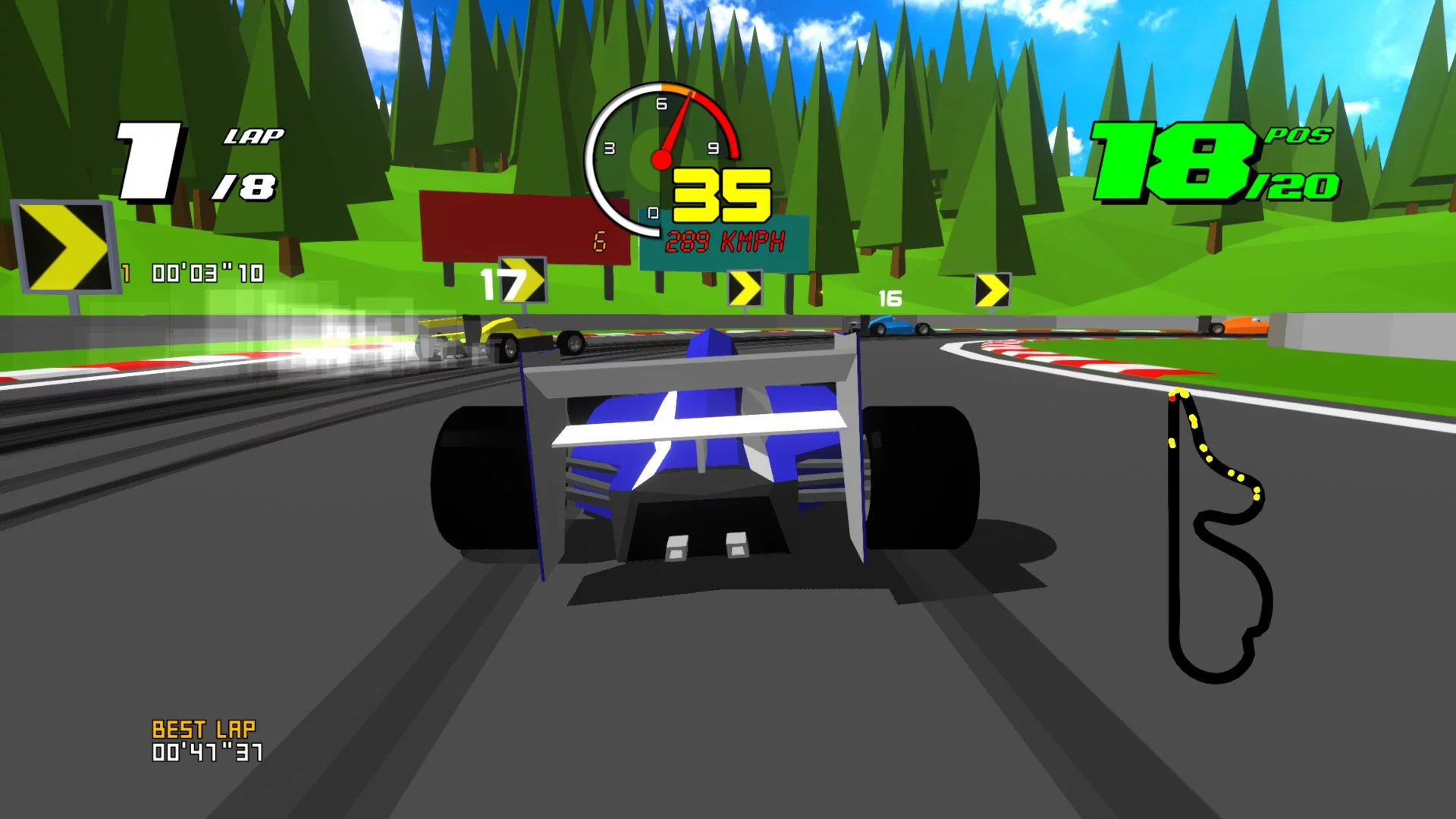 Изображение игры: Formula Retro Racing