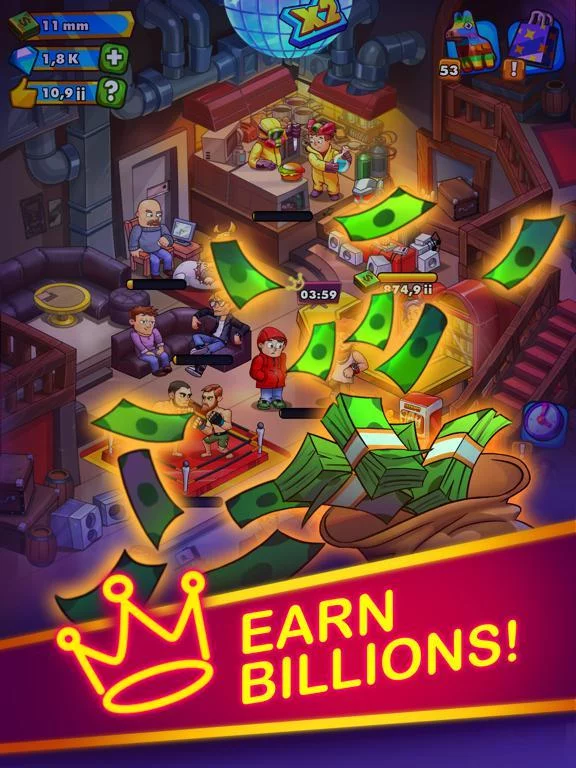 Изображение игры: Party Clicker — Idle Tycoon