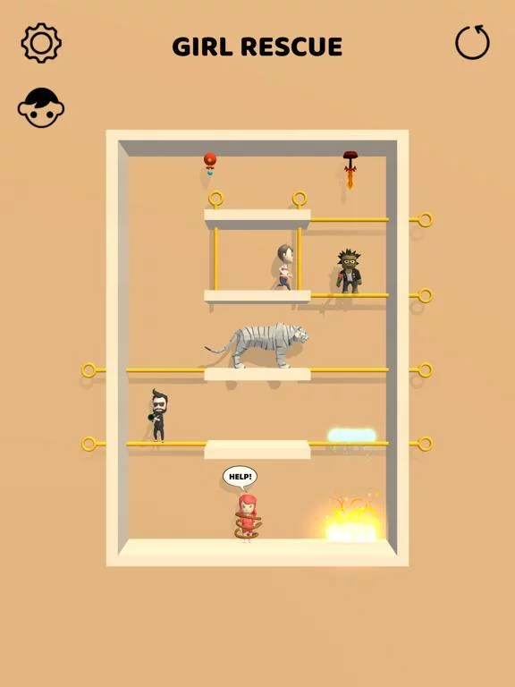 Изображение игры: Pin Rescue