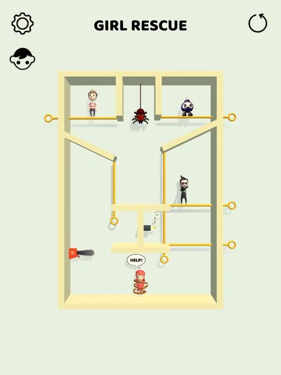 Изображение игры: Pin Rescue