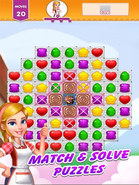 Изображение игры: Candy Lucky:Match Puzzle Game