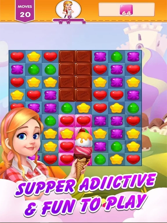 Изображение игры: Candy Lucky:Match Puzzle Game