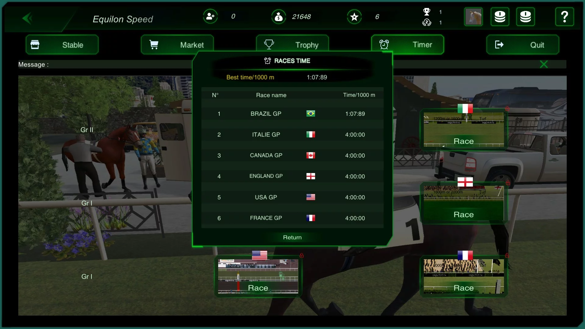 Изображение игры: Glory Horse Racing