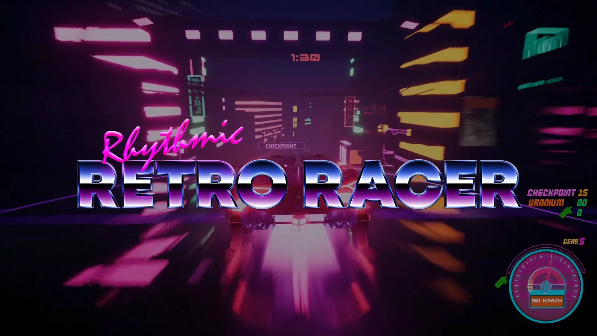 Изображение игры: Rhythmic Retro Racer
