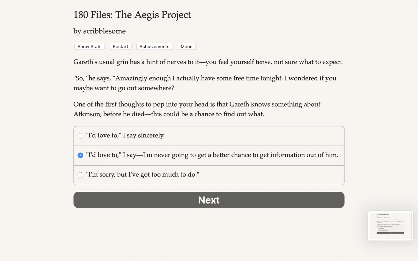 Изображение игры: 180 Files: The Aegis Project